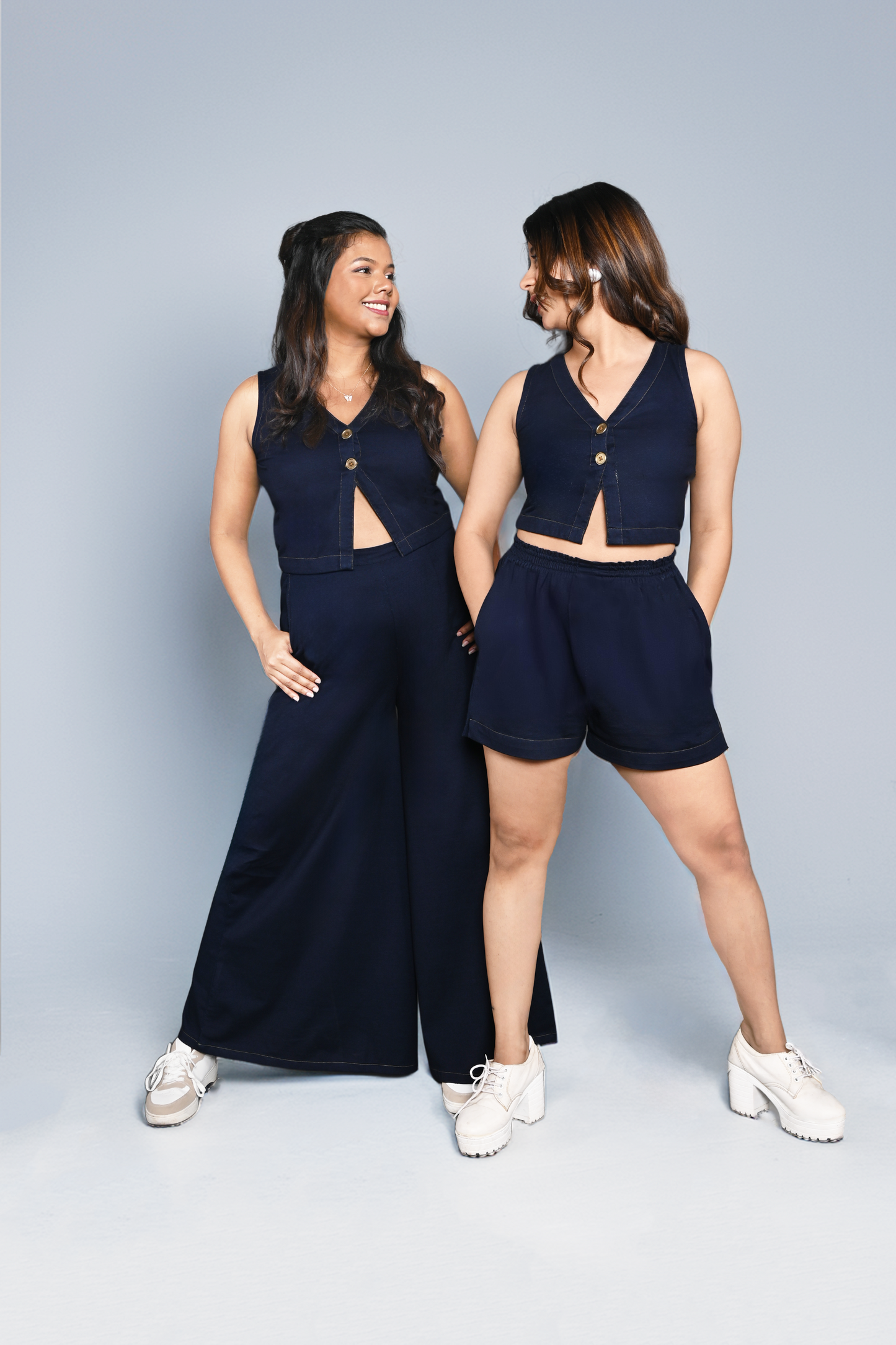 BOLD BLISS DENIM DUO (WITH SHORTS)