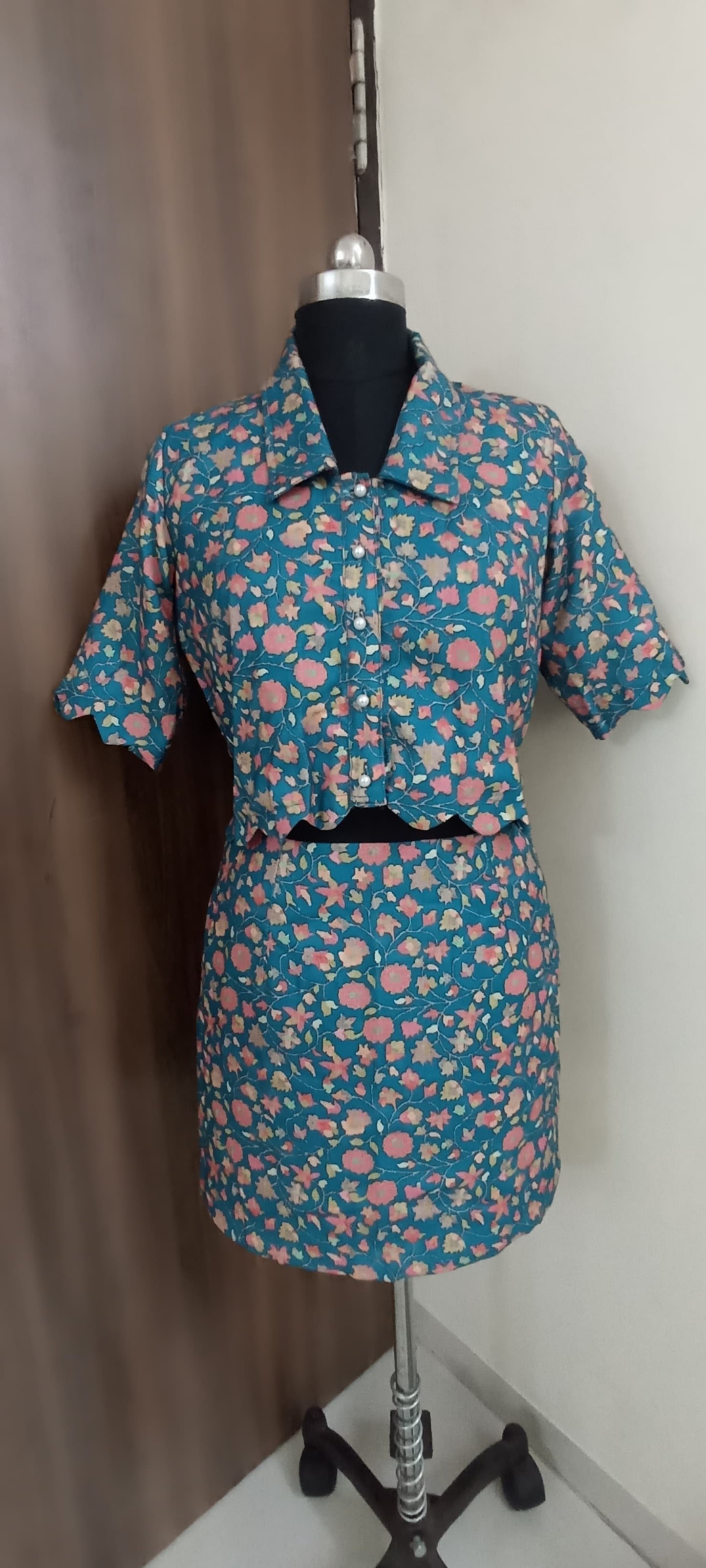 Floral Pashmina Set ( Size -M)