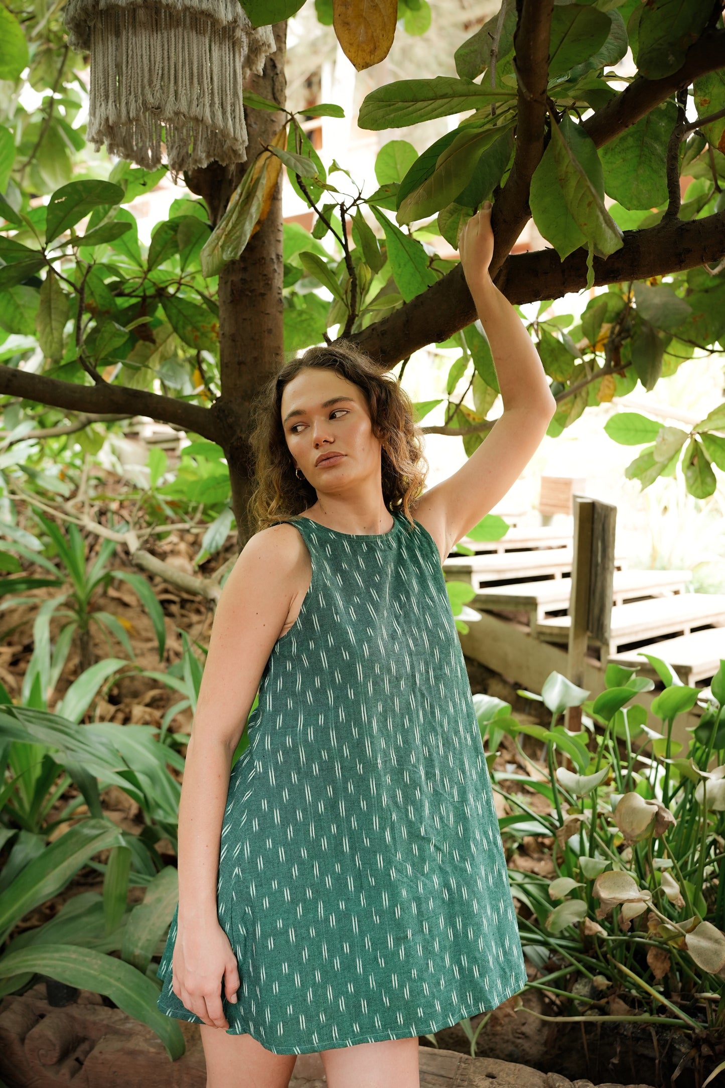 IRA KHADI IKAT DRESS
