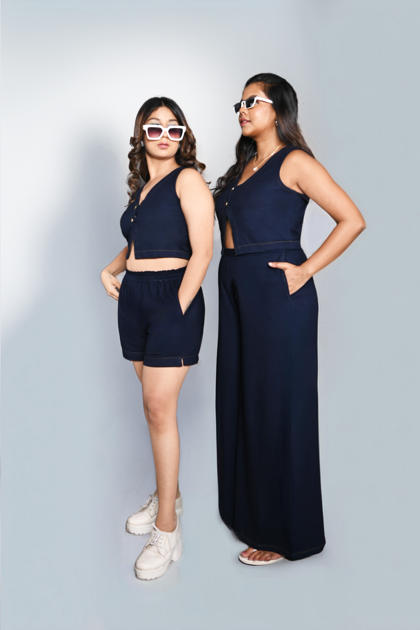 BOLD BLISS DENIM DUO (WITH SHORTS)