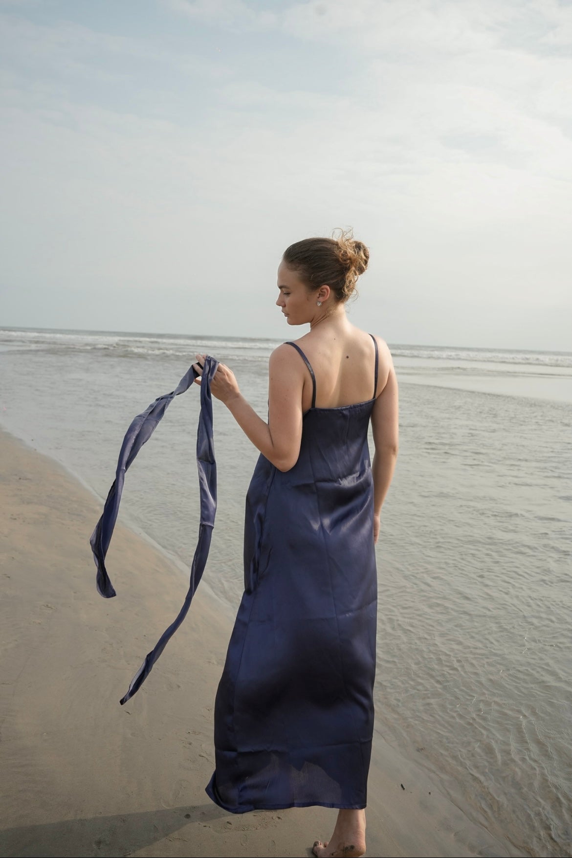ZARA MAXI DRESS WITH SCARF
